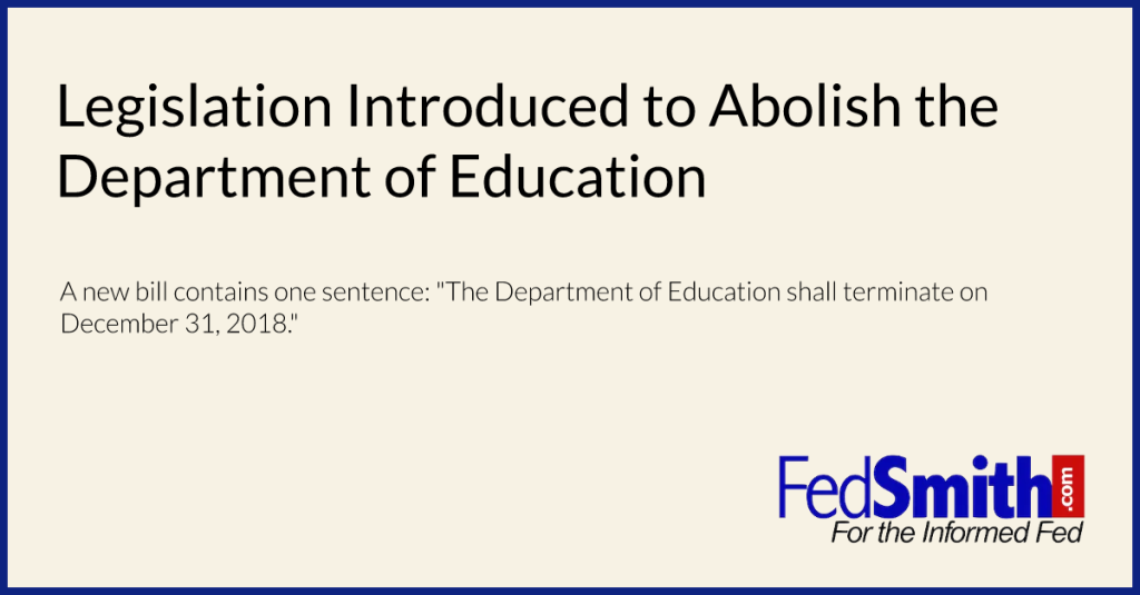 Abolish Department of Education: Consequences and Concerns